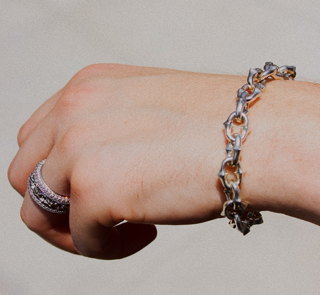 DIAMOND TATTOO CUSP RING