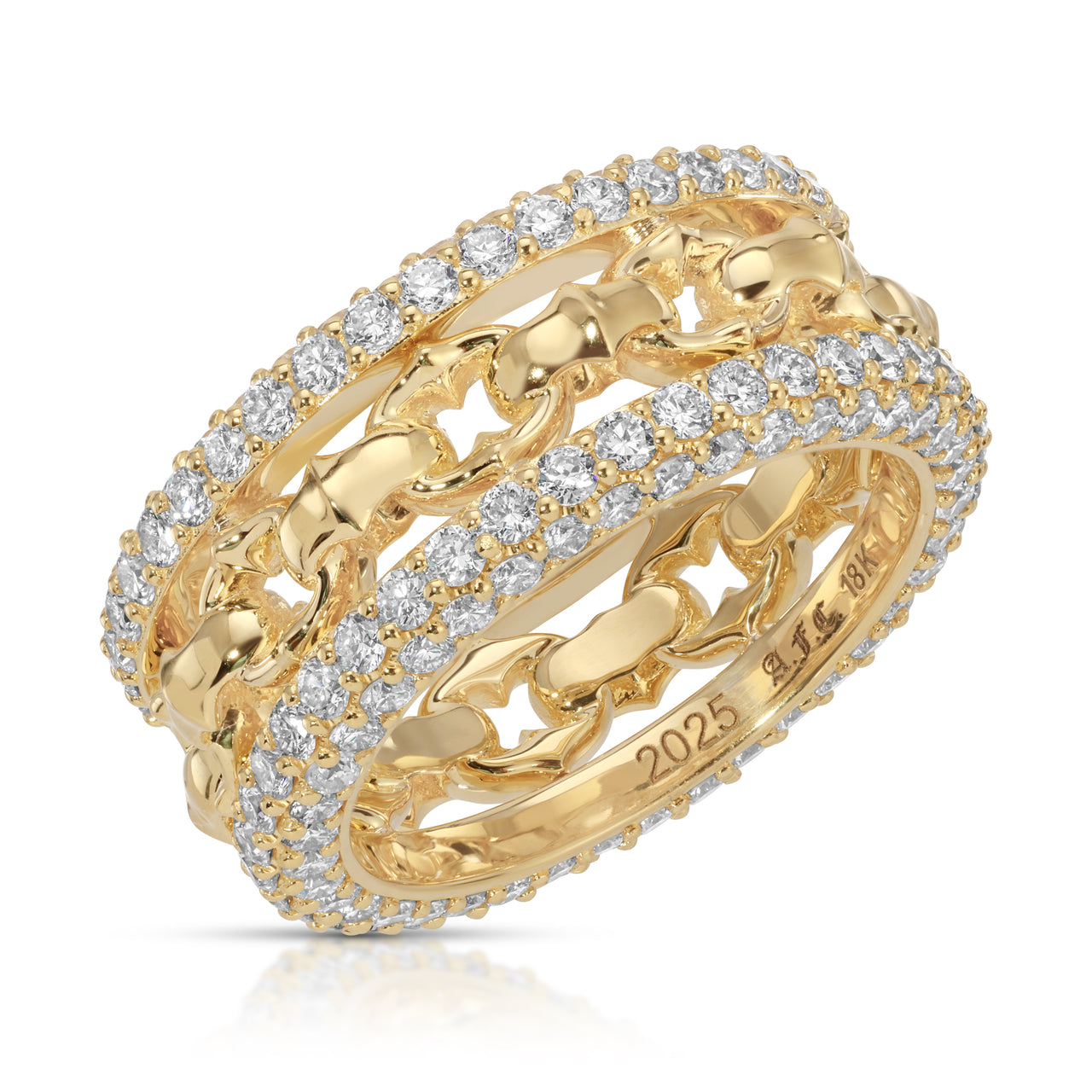 DIAMOND TATTOO CUSP RING