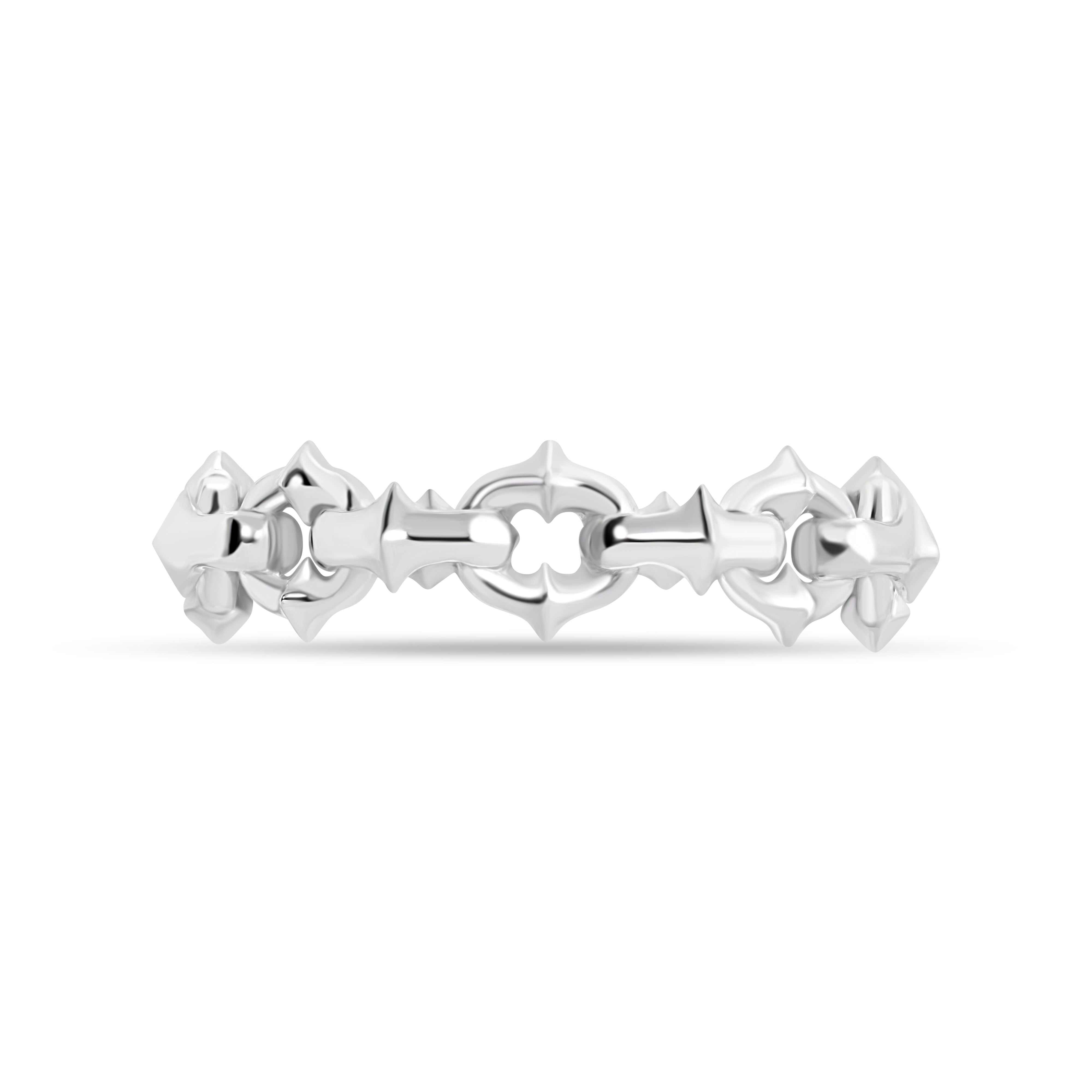 Sterling Silver Tattoo Link Band