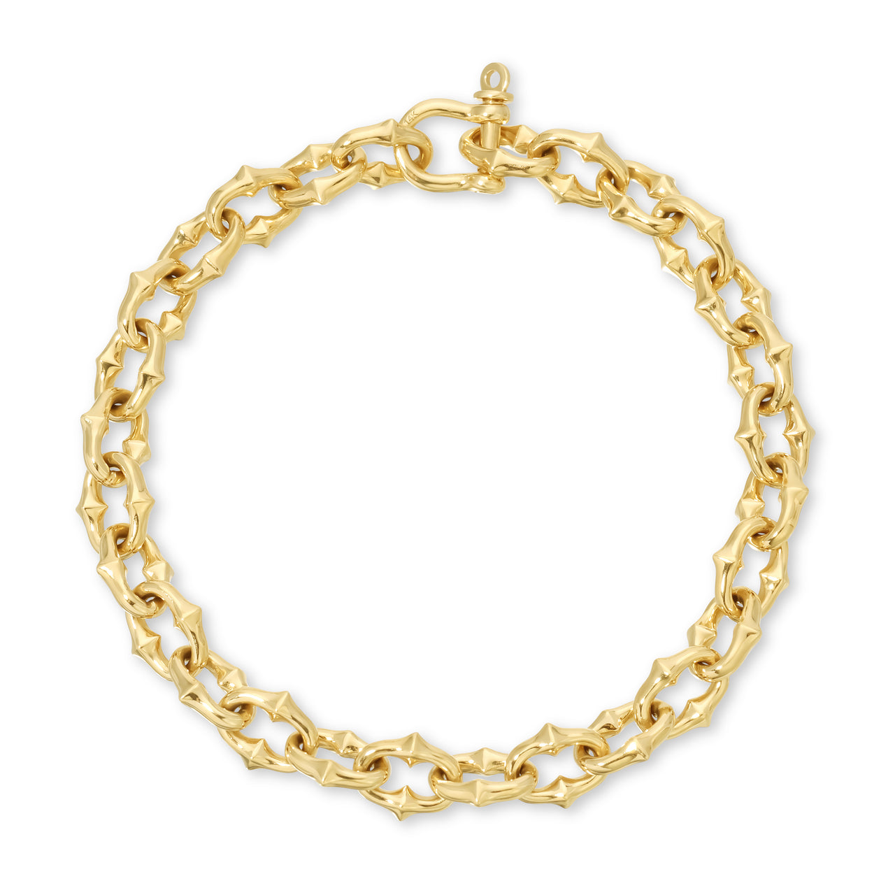 GOLD SMALL TATTOO LINK BRACELET