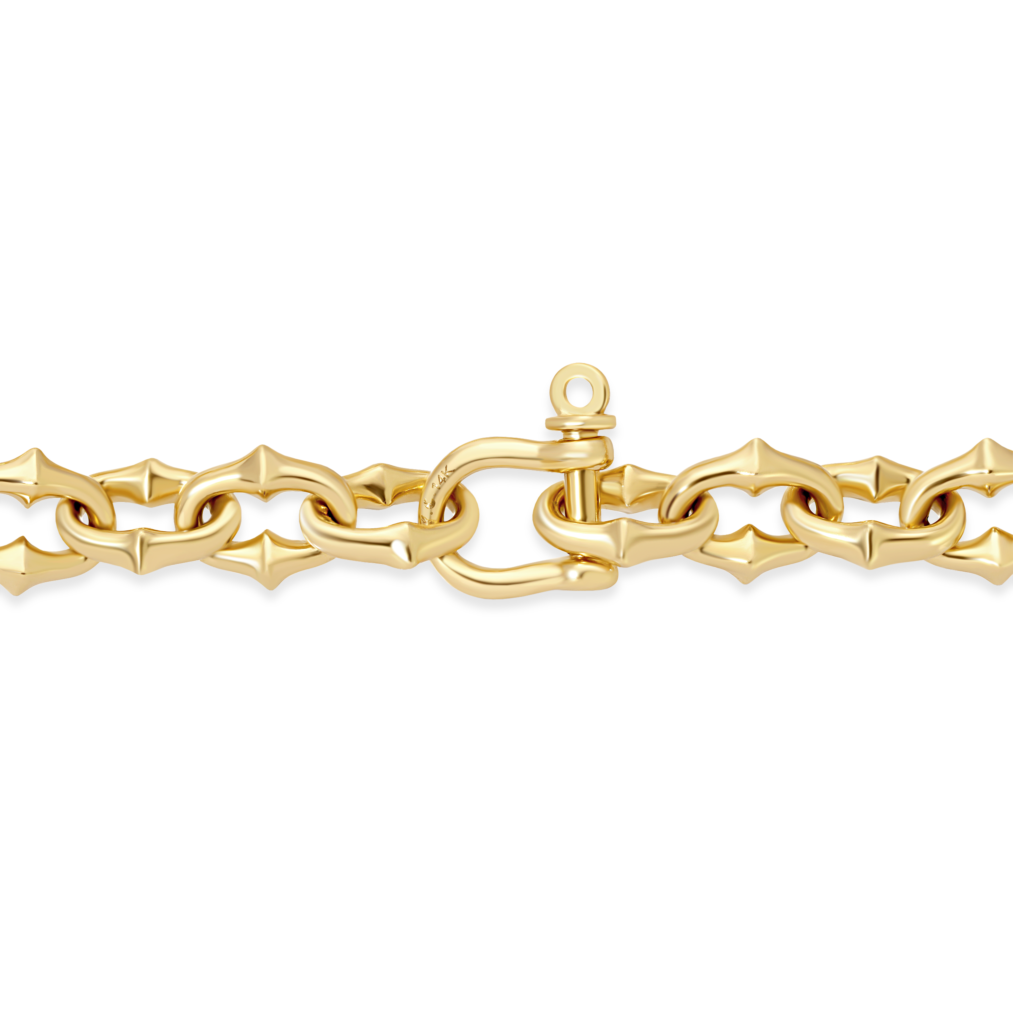 GOLD SMALL TATTOO LINK BRACELET