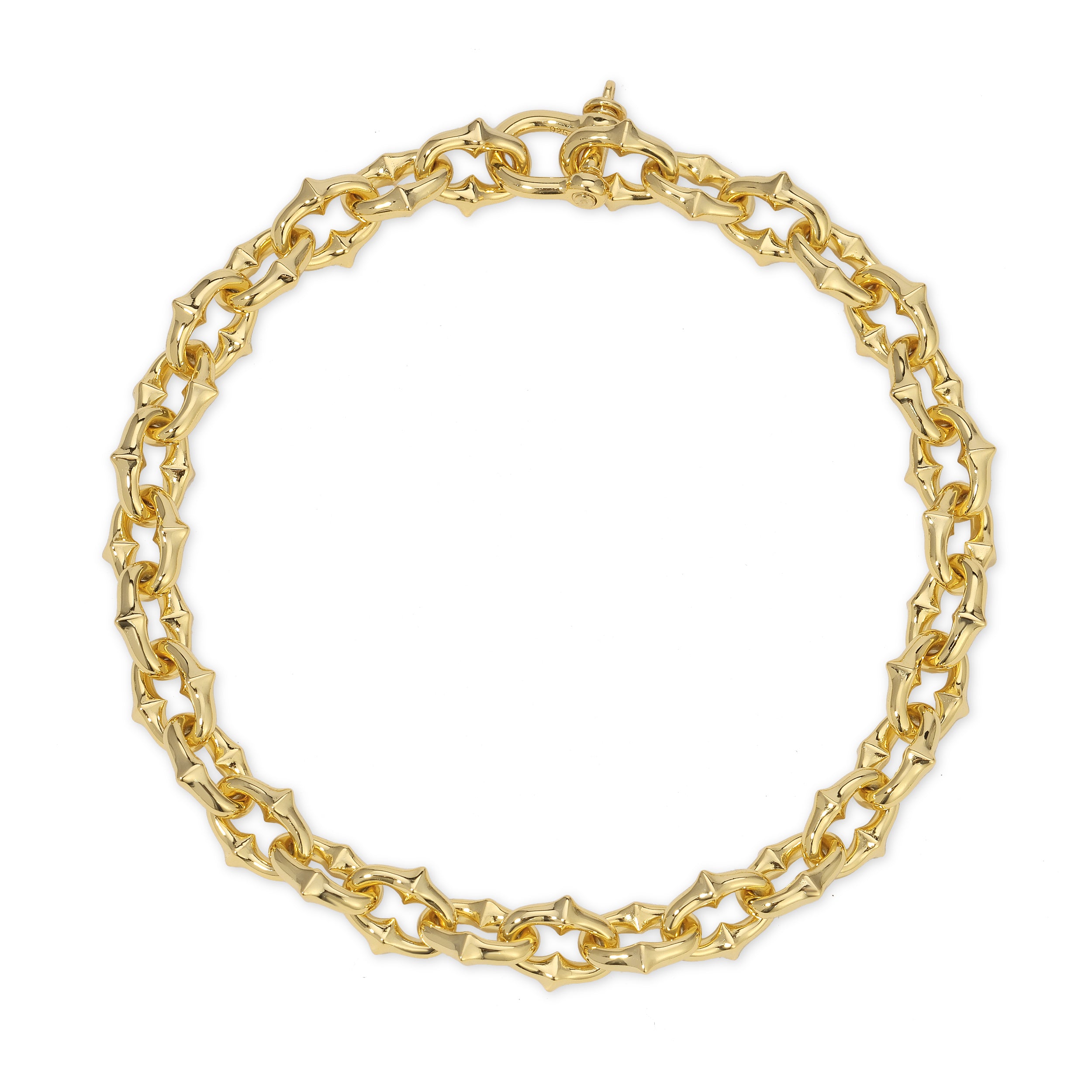 Gold Large Tattoo Link Chain