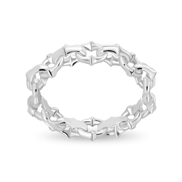 Sterling Silver Tattoo Link Band