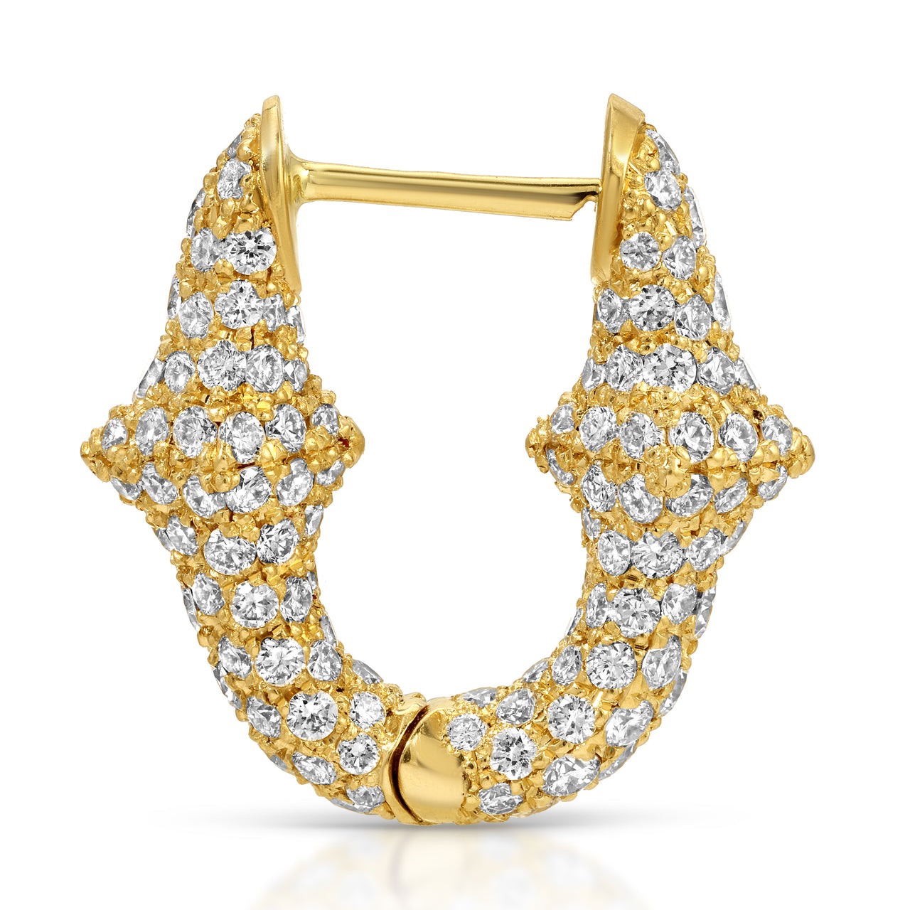 Diamond Tattoo Motif Earrings