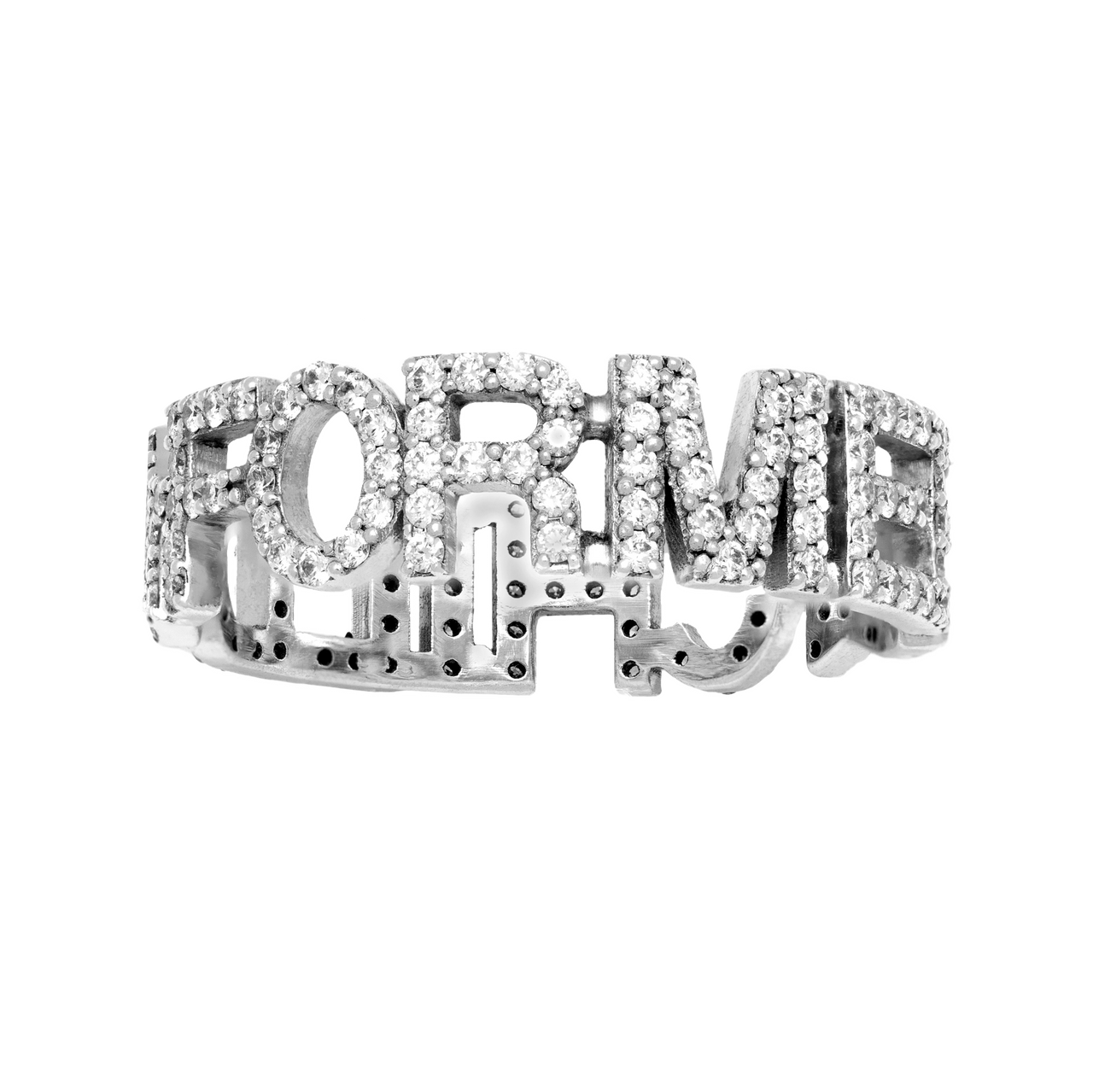 CUSTOM DIAMOND NAMEPLATE RING